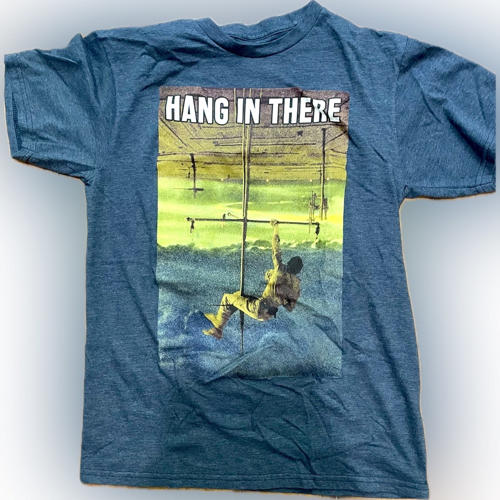 Star Wars Luke Hang in There Empire Strikes Back Cloud City Movie PosterT-Shirt